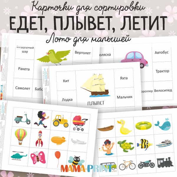 Сортировка "Едет, Летит, Плывет"