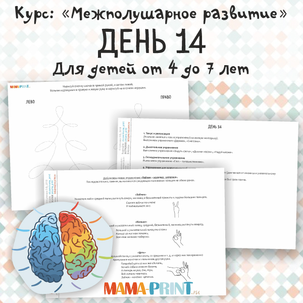 Курс "Межполушарное развитие" День 14